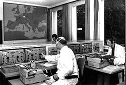 1976 Interpol Morse code and radio teletype operators at the BKA  (refer to: Introduction of an automated radio transmission system)