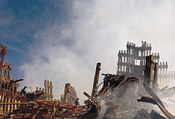 11 September 2001 New York, Ground Zero, after the attacks  (refer to: BKA sets up &#034;BAO USA&#034;)